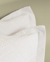 100% Cotton Single Bedspread Set - Modern Triangle Design
