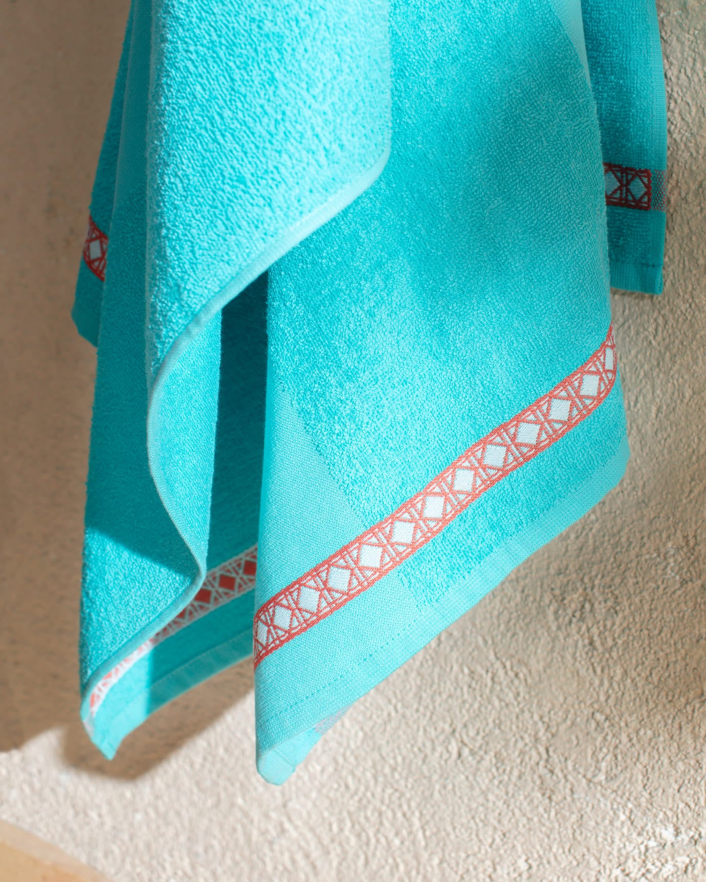 Corail 100% Cotton Beach Towel - Turquoise