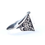 925 Sterling Silver Men's Ring - Symbolic Tree of Life Design