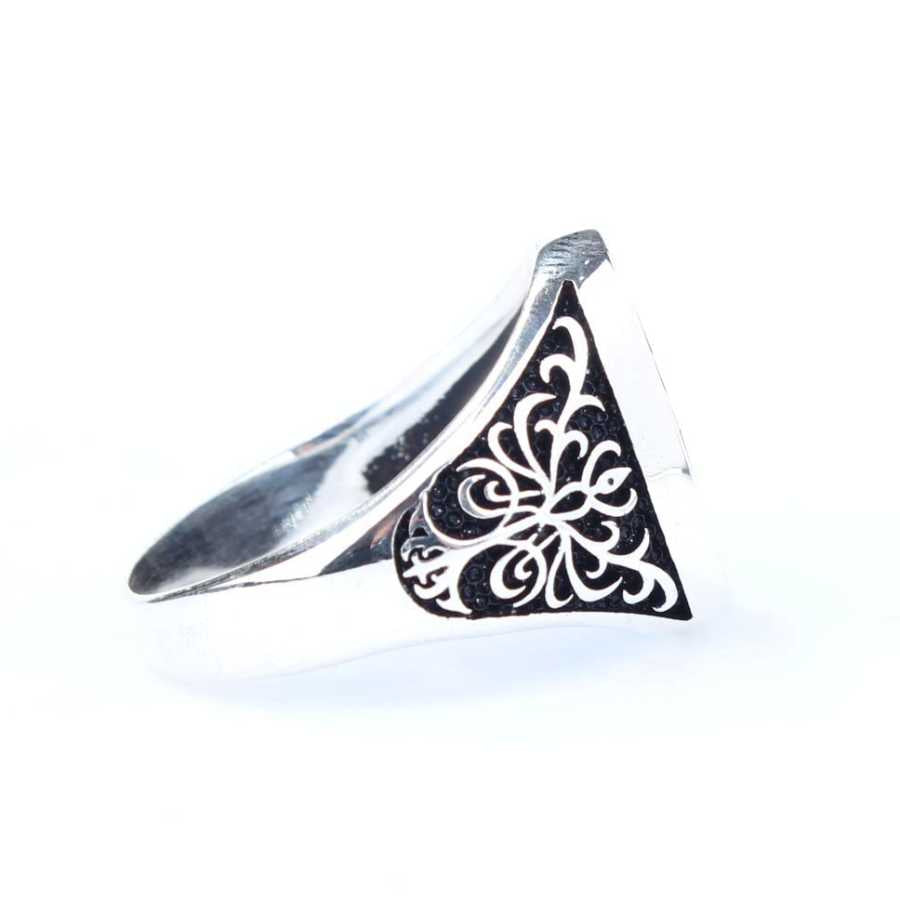 925 Sterling Silver Men's Ring - Symbolic Tree of Life Design