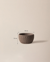 Dolly Decorative Planter Pot - 18 cm - Mink Brown