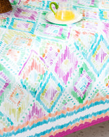 Nivelle Polycotton Dining Tablecloth - Two-Tone Purple Blue