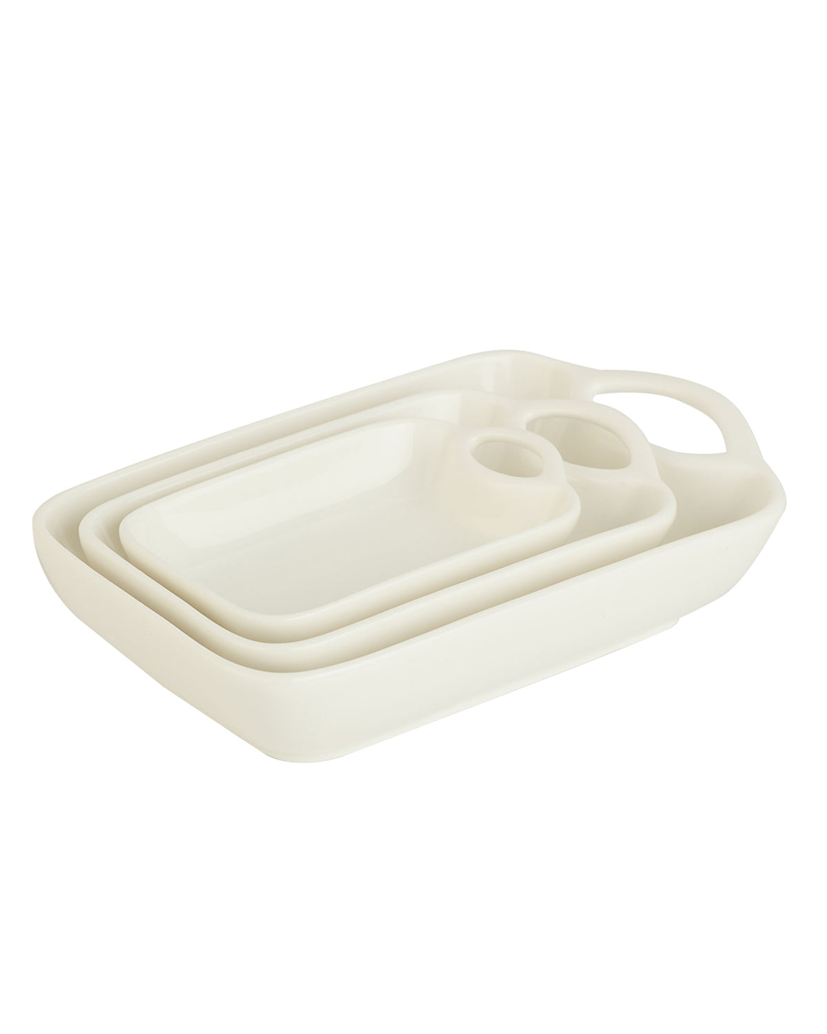 New Bone China Rectangular Sauce Dish - Elegant Petit Design