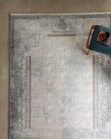 Viscose & Acrylic Blend Area Rug - Plush Beige Pile Design