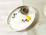 Plastic Oval Serving Tray - Modern Minimalist Design