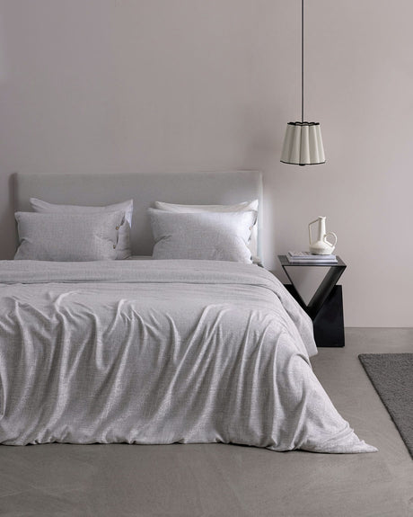Valenza Viscose Cotton Blend Double Duvet Cover Set - Jacquard Weave