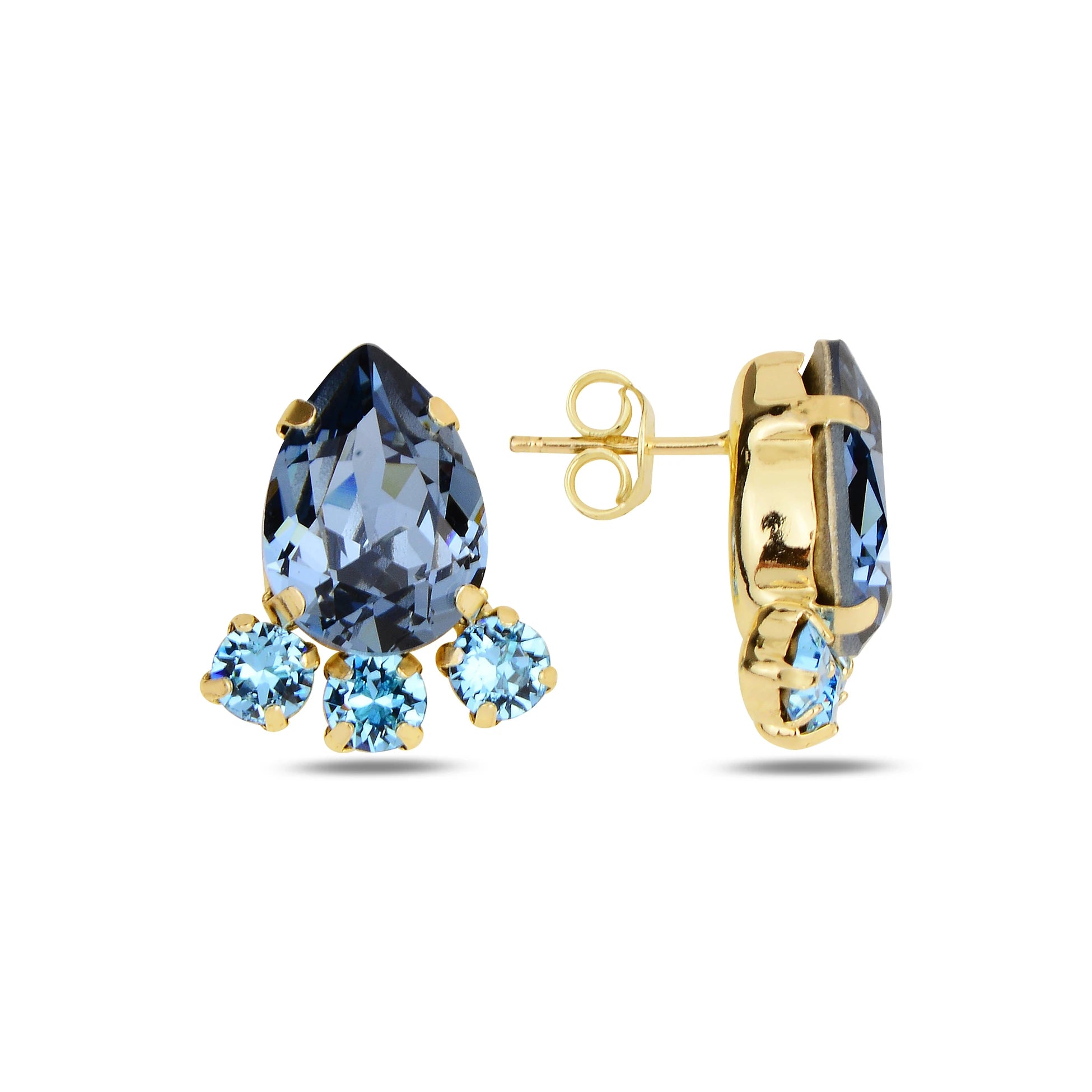 Swarovski Crystal Drop Earrings - Romantic Pear Cut & Feminine Design