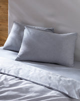 Premium 100% Cotton Double Duvet Cover Set - Yarn-Dyed Design