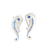 Premium 925 Sterling Silver Poseidon Horse Earring