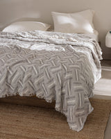 100% Cotton Double Bedspread - Soft & Versatile Design