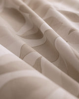 100% Cotton King Size - Leaf Pattern Duvet Cover Set
