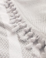 Sheryl Double Bedspread Coverlet Set - White Gray Quilted Bedding