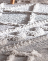 Luxurious Polyester Area Rug - Modern Grey Soft Pile Comfort