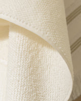 100% Cotton Bath Towel - White/Green Modern Design