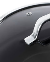 Titanium Enamel Deep Cooking Pot, 18 cm, White