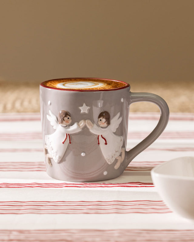 Dolomite Mug - Whimsical Twin Angels Design for Vibrant Sips
