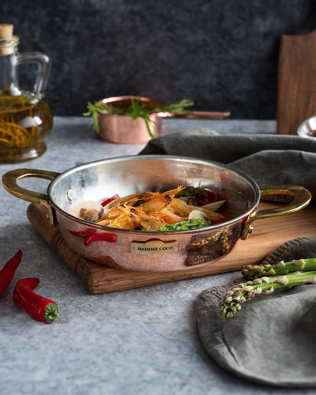 Traditional Turkish Sahan Pan - 16CM Small Skillet for Everyday Cooking