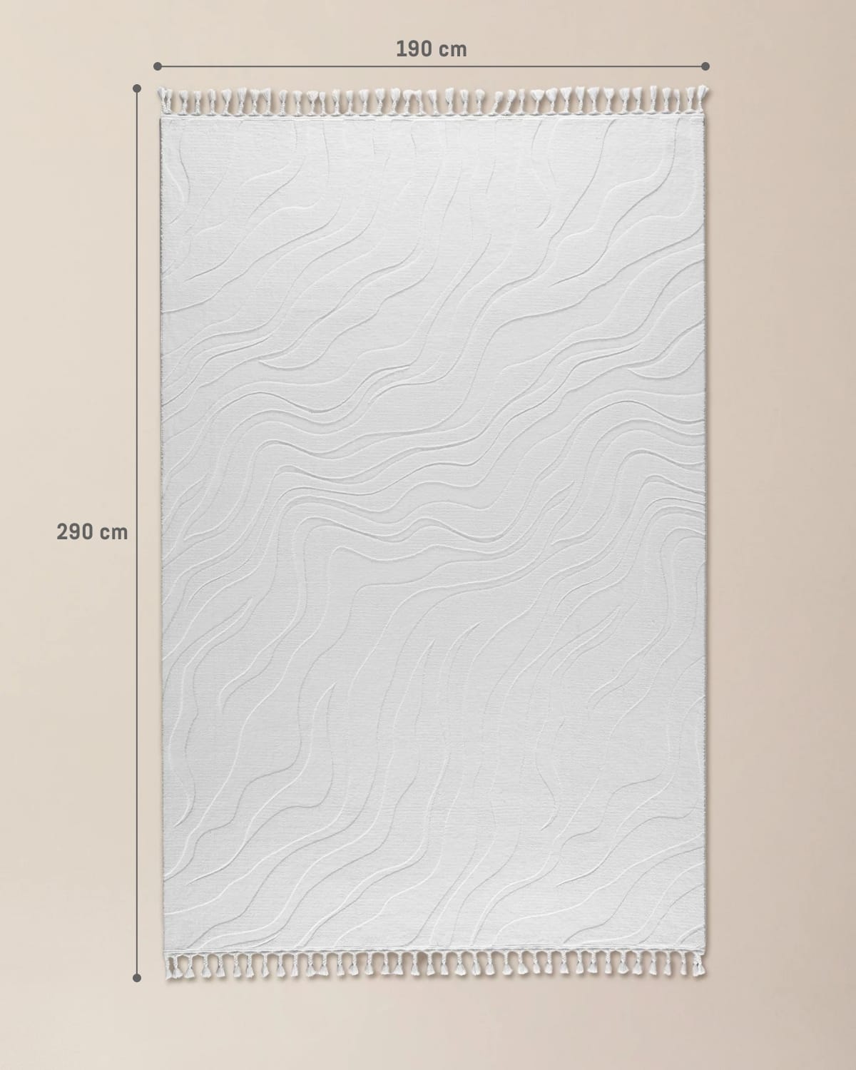 Premium Polyester Area Rug - Soft Textured Raindrop Relief Design