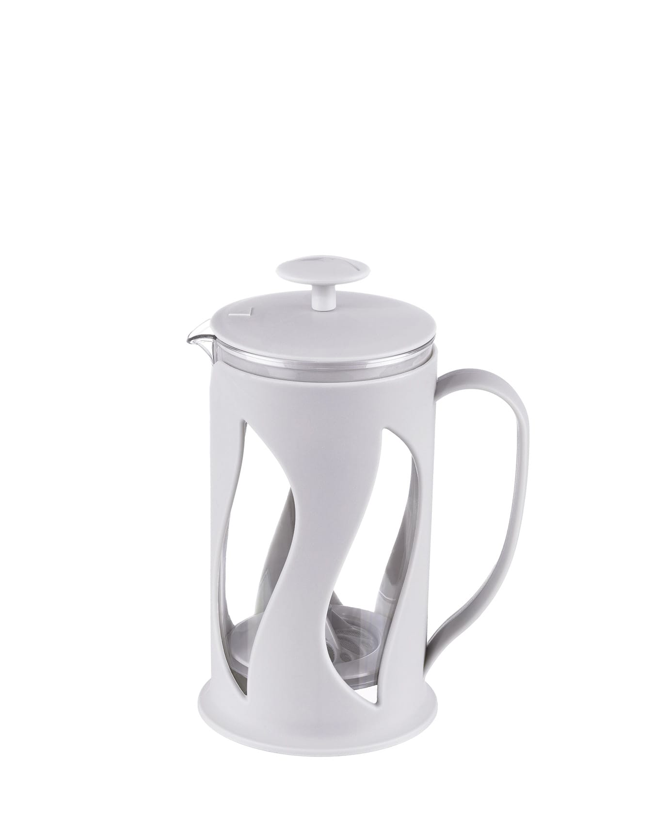 Soft Grey French Press Coffee Maker - 500ml Capacity