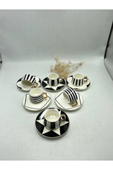 777home Professional Gold Detail Porcelain Turkish Coffee Cup Set - TryAladdin