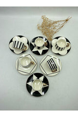 777home Professional Gold Detail Porcelain Turkish Coffee Cup Set - TryAladdin