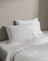 Modena Embroidered 100% Cotton Double Duvet Cover Set