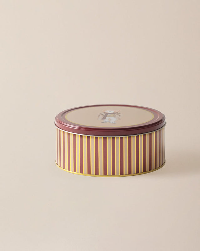 Louise Round Metal Storage Box, Medium