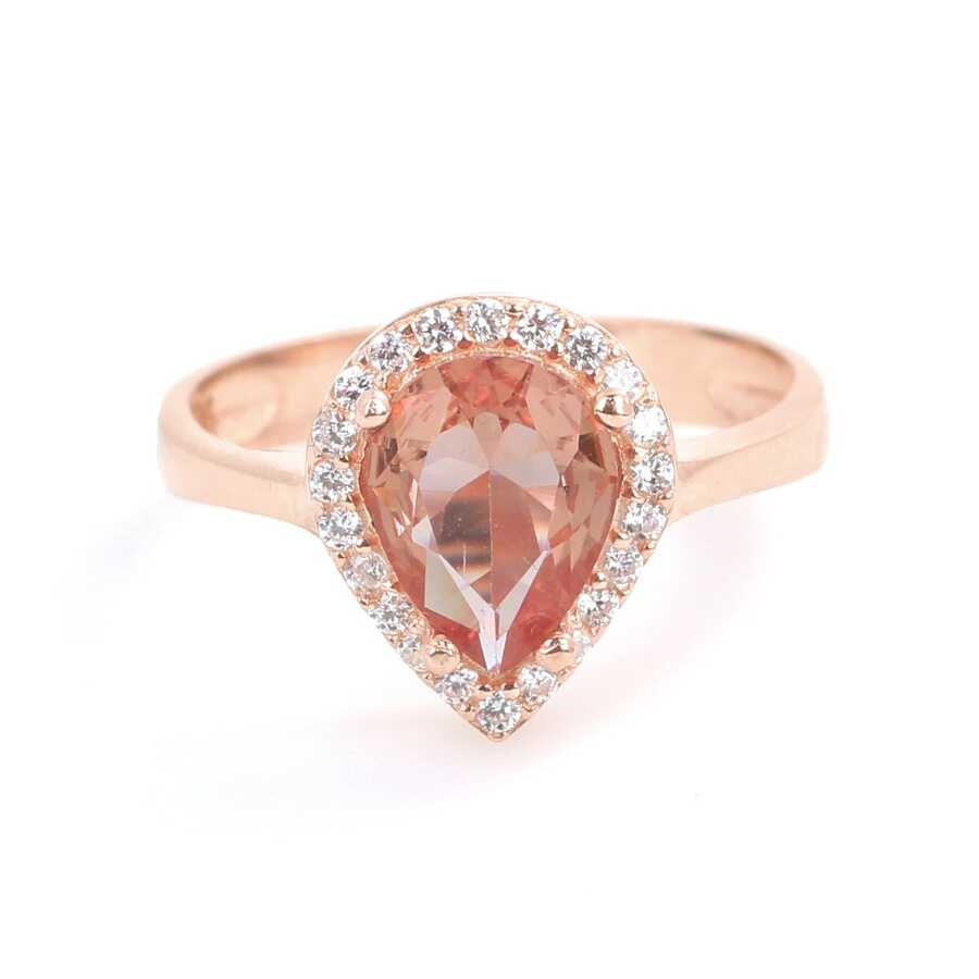 925 Sterling Silver Zultanite Teardrop Halo Ring - Color Change Gemstone