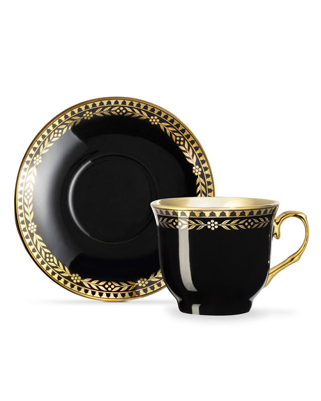 Premium New Bone China Demitasse Coffee Cup Set - Vibrant Contemporary Design