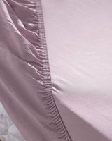 King Size 100% Cotton Ranforce Fitted Sheet, Dusty Rose