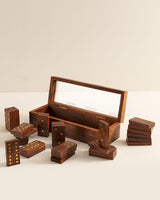 Wooden Domino Set - Stylish Table Accent