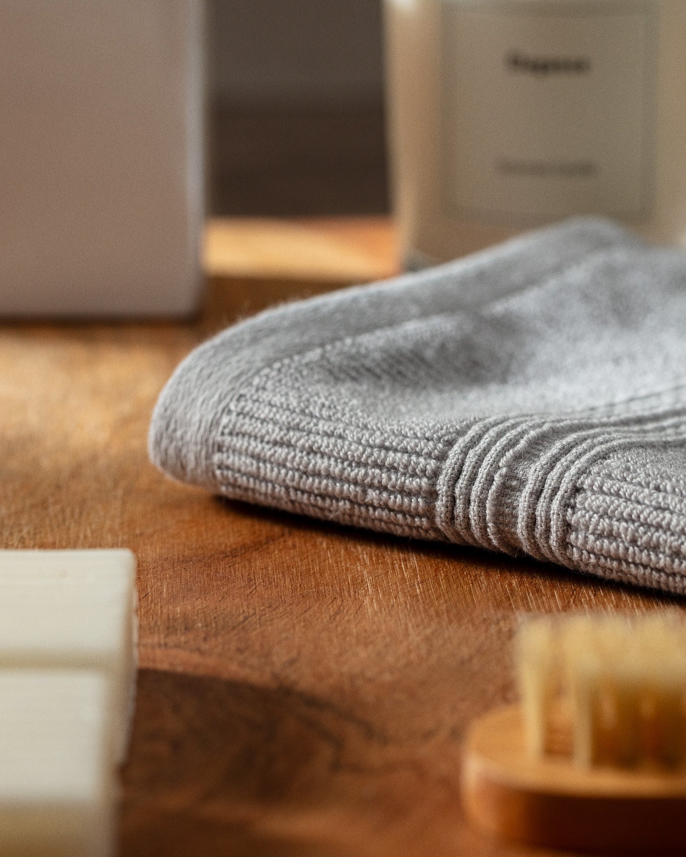 100% Cotton Striped Dobby Hand Towel Set - 2 Pack