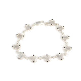 925 Sterling Silver Zircon Butterfly Row Bracelet
