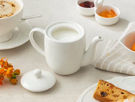 New Bone China Creamer - Elegant White Design