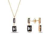 Funkelndes Baguette-Schmuckset – Minimalistisches & Elegantes Design