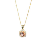 Premium Silver Square Cut Zultanite Pendant