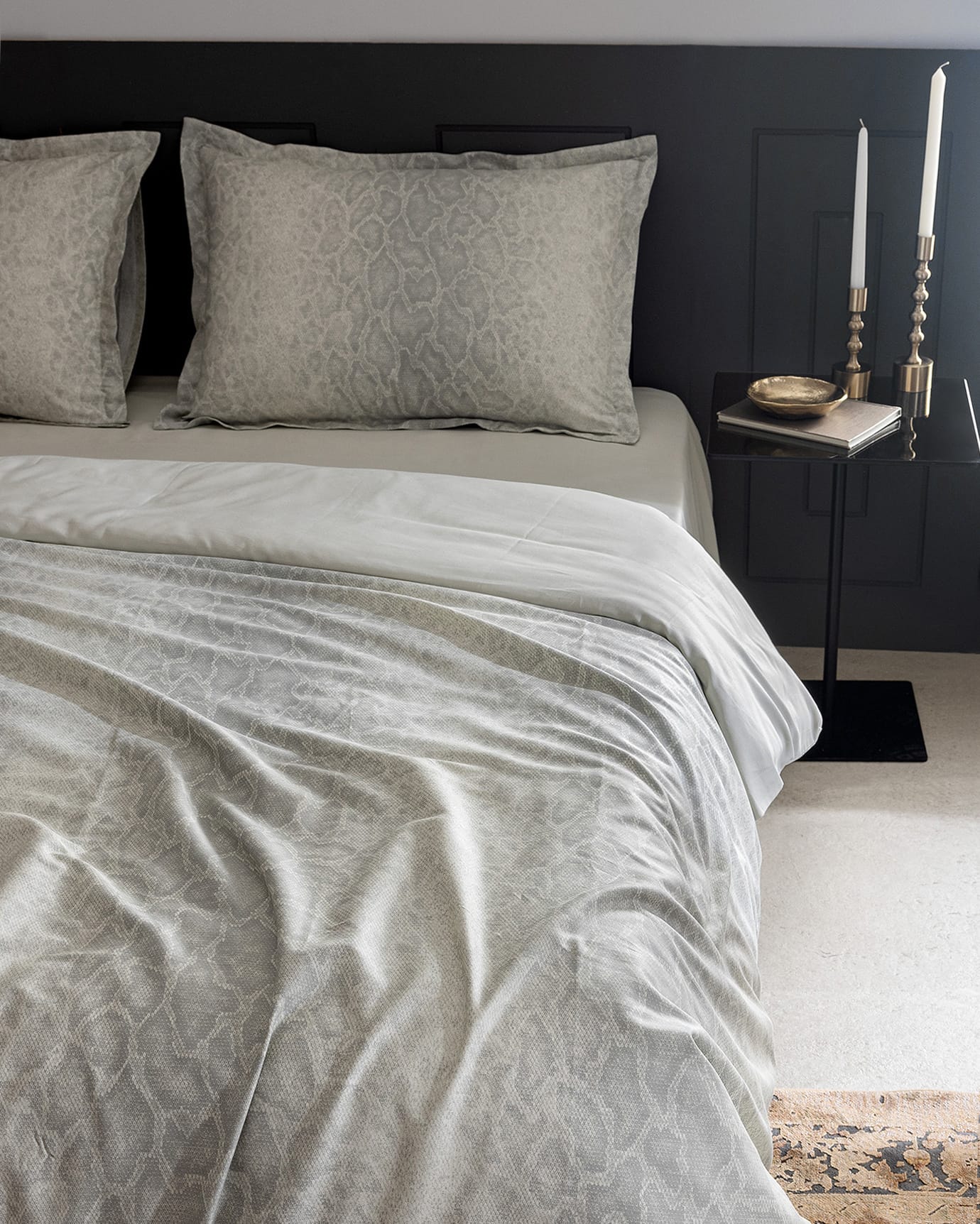 Elaine Double Bed 100% Cotton Printed Sateen Duvet Cover Set