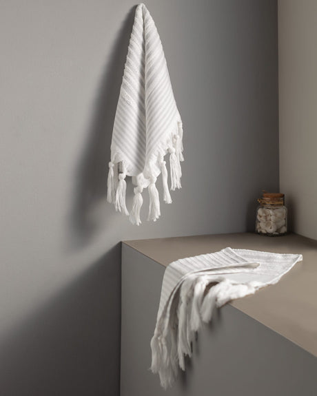 Plush Turkish Hamam Hand Towel Set - 2 Pack