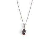 Elegant 925 Sterling Silver Mystic Topaz Teardrop Necklace