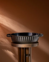 Freya 28 cm Brown Cooking Pot with Lid, Large Capacity Stockpot