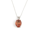 Premium 925 Sterling Silver Oval Zultanite Pendant Necklace