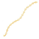 Sterling Silver Snowflake Bracelet - Sparkling Zircon Design