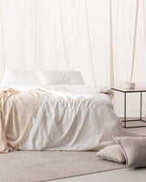 Adrien King Size 100% Cotton Striped Duvet Cover Set