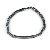 925 Sterling Silver Zircon Cube Chain Bracelet - Elegant Design