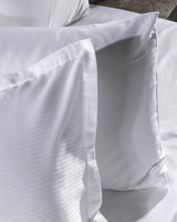 Luxury 100% Cotton Sateen King Size - Striped Duvet Cover Set