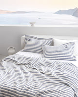 Quinquis Indigo Cotton Bedspread - Full/Queen Size