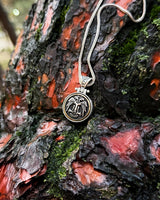 Sterling Silver Seljuk Eagle Necklace - Rotating Pendant Design