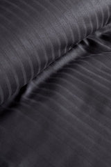 Uniq 100% Cotton Sateen Double Duvet Cover Set - Anthracite