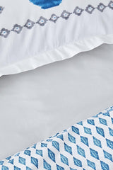 Neos Blue 100% Cotton Single Duvet Cover Set