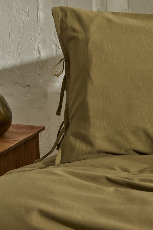 4 Element Double Duvet Cover Set - 100% Cotton Khaki